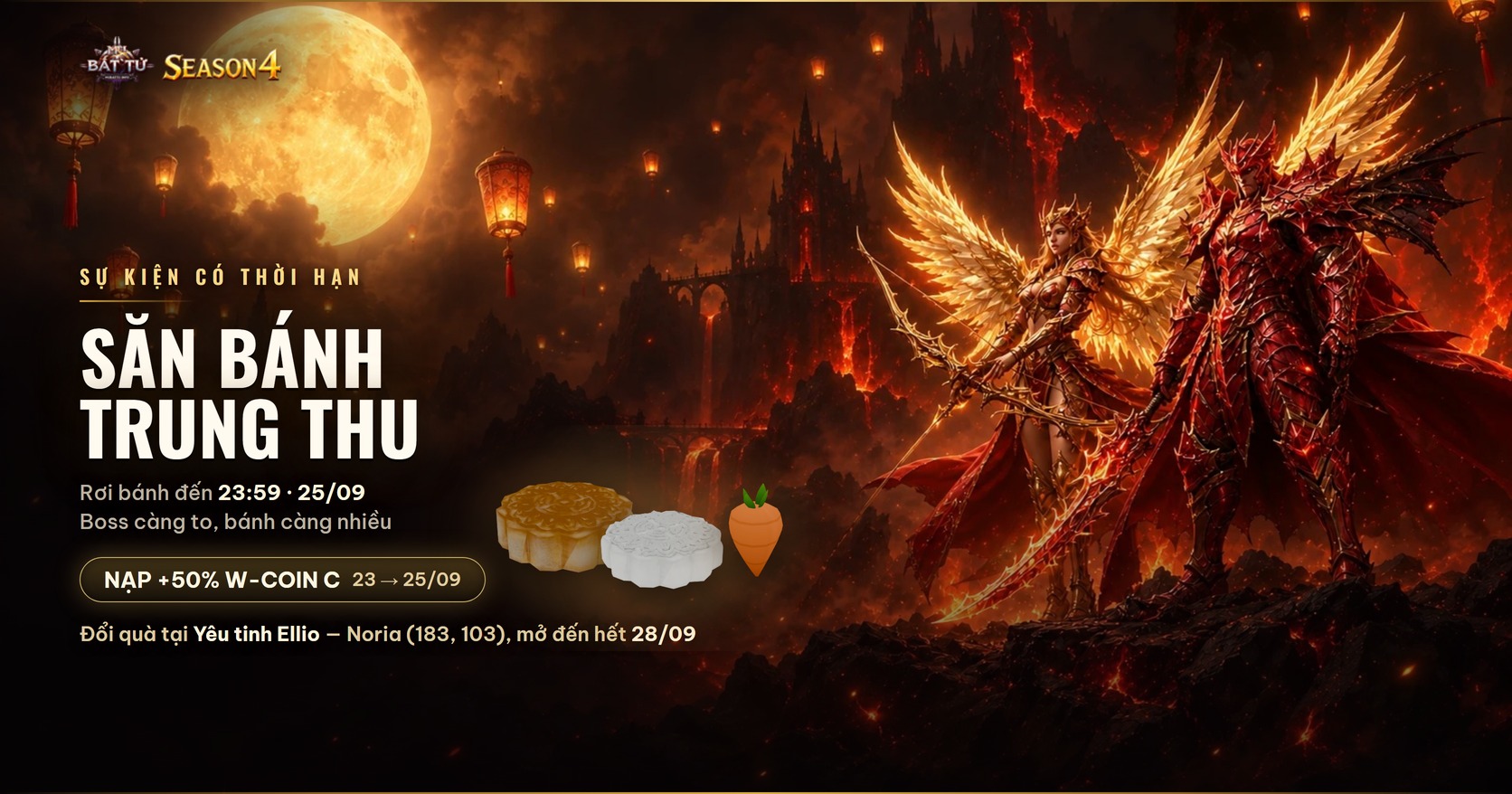 Sự kiện Săn Bánh Trung Thu — MU Bất Tử Season 4