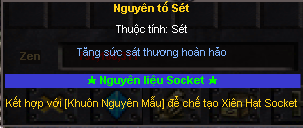 Tooltip hạt Nguyên tố Sét